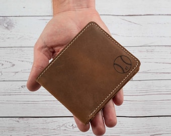 Personalized Leather Wallet for Him –  Meaningful Gift for Dad, Boyfriend or Husband