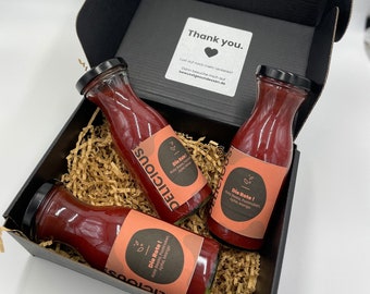 Die Rote! Dein Rote Bete Ketchup / fruchtig leckere Grillsauce im Geschenkset - 3x 280g