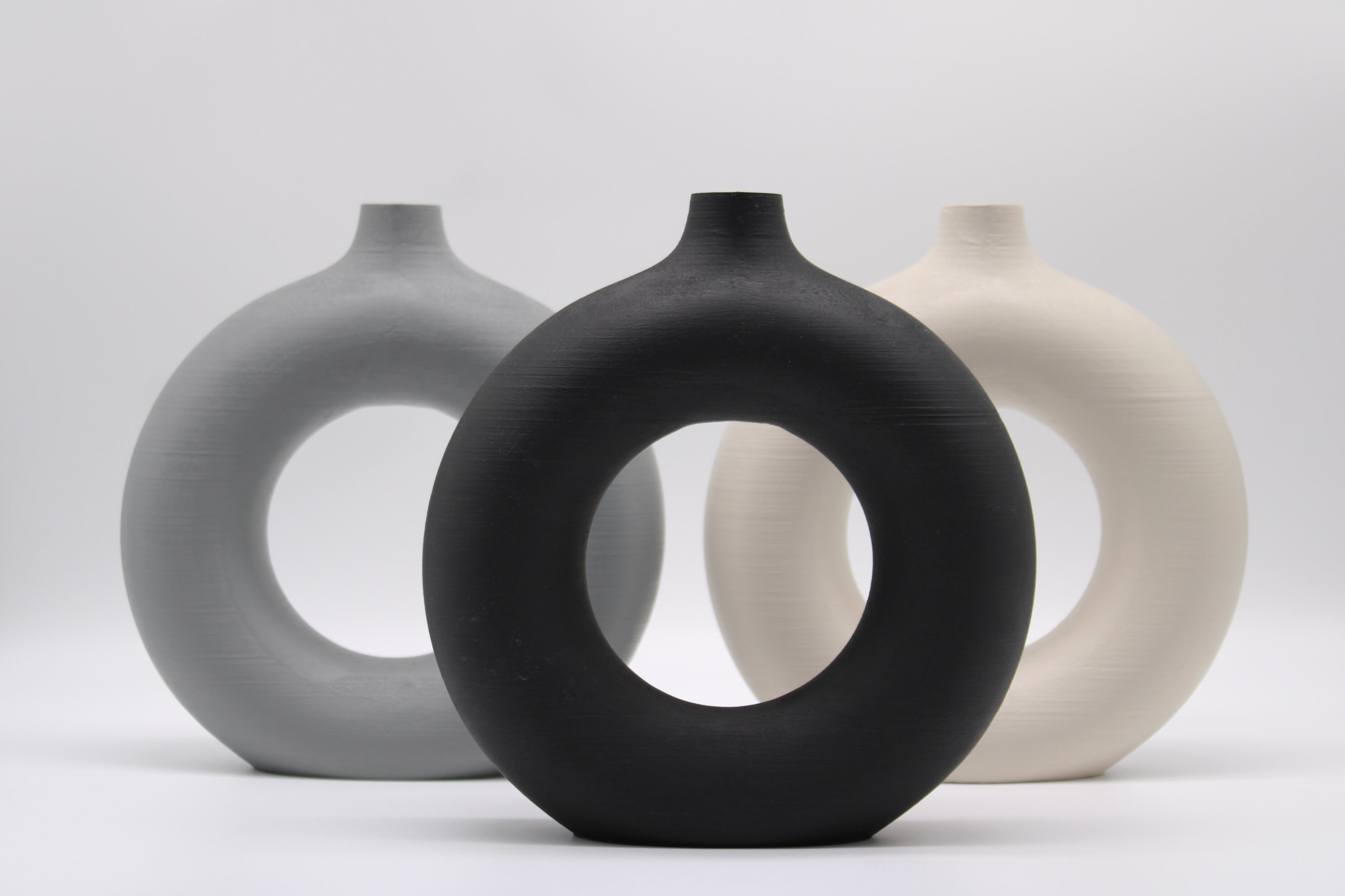 One Piece Circular Doughnut Vase Home Decor 3D Printed Etsy UK