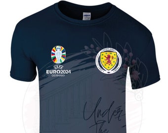 Mens Scotland Euro's T-Shirt - Football - We're Off To Germany - Tartan Army - Euro's 2024 - No Scotland No Party - Yes Sir I Can Boogie