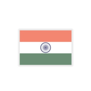 India flag image Kiss-Cut Stickers