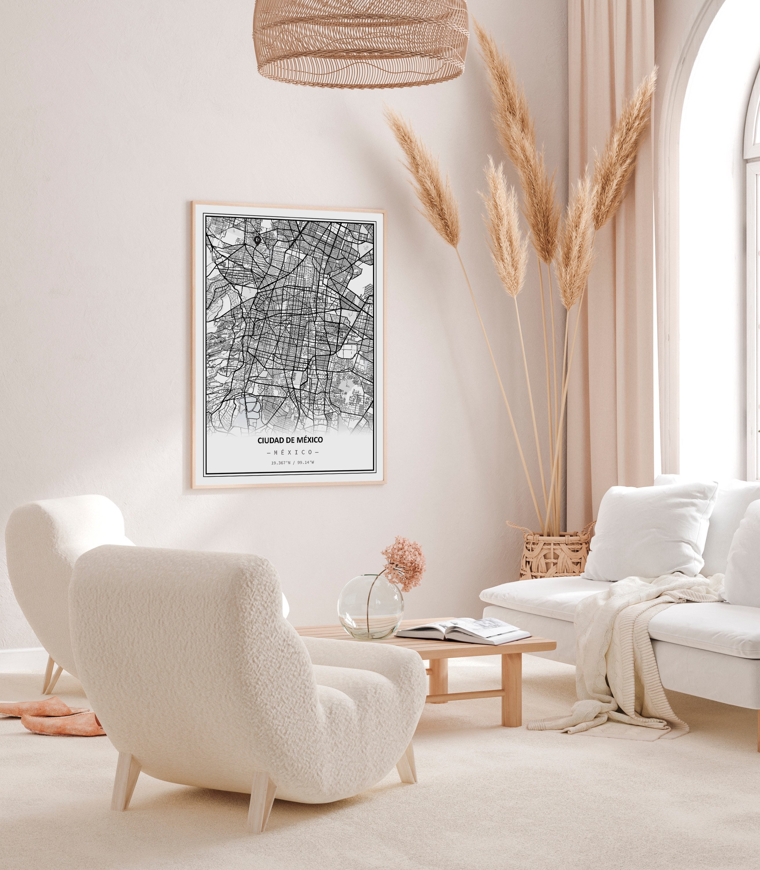 Affiche Décorative - Personnalisez avec La Ville de Votre Choix, Cadeau Original Noël