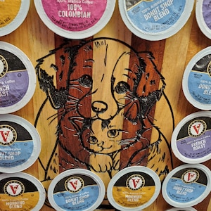 Designer K-Cup Holder, Puppy Pod Holder, Coffee Bar, Coffee Pod, K-Cup Ladder, K-Cup Storage, K cup Holder, Pods, Coffee Pod Holder