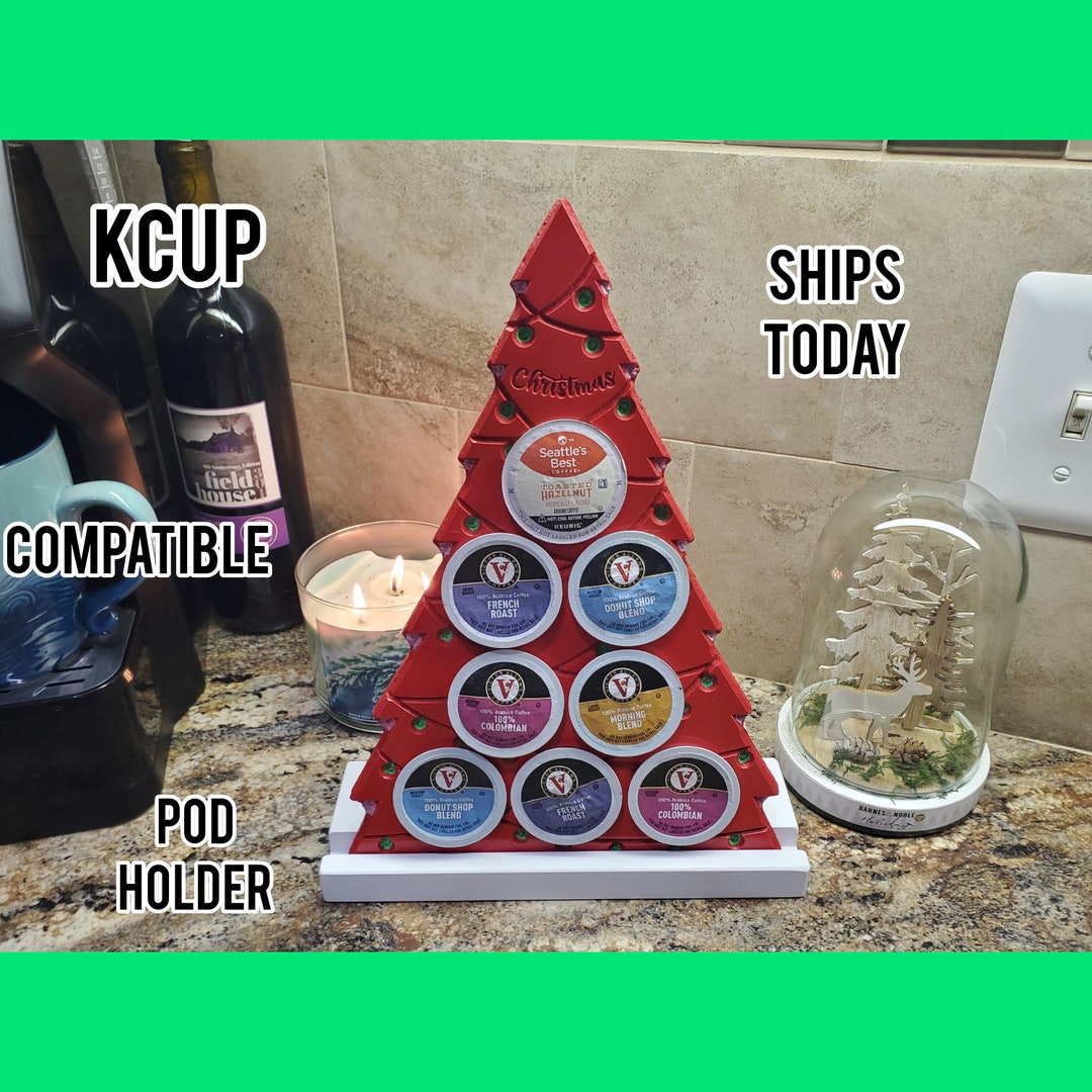 Designer Kcup Holder, Wood Kcup Holder, Coffee Bar, Coffee Pod