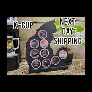 Designer K-Cup Holder, Wood K-Cup Holder, Coffee Bar, Coffee Pod, K-Cup Ladder, K-Cup Storage, K cup Holder, Pods, Coffee Pod Holder