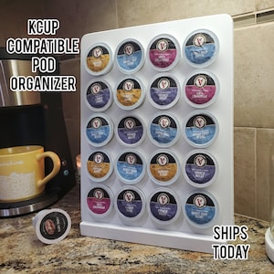 Designer K-Cup Holder, Wood K-Cup Holder, Coffee Bar, Coffee Pod, K-Cup Ladder, K-Cup Storage, K cup Holder, Pods, Coffee Pod Holder