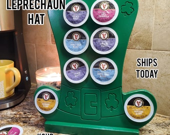 Leprechaun Hat K-Cup Holder: St. Patrick's Day Coffee Pod Storage