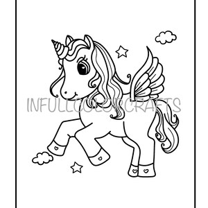 Unicorn Coloring Page