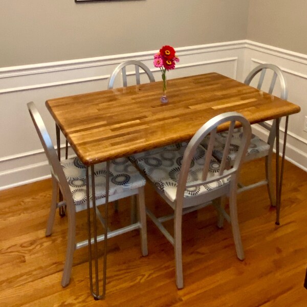 Butcher Block Table Etsy