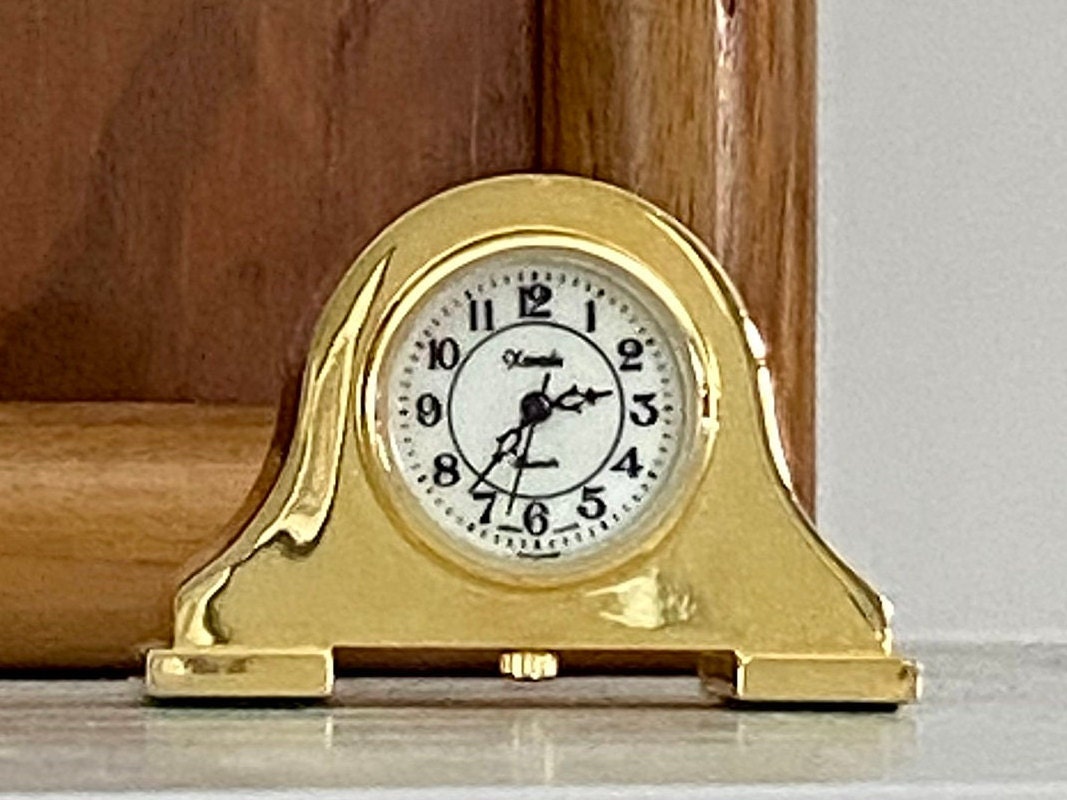 Xanadu Miniature Mantel Quartz Clock Japanese Movement Housed Etsy