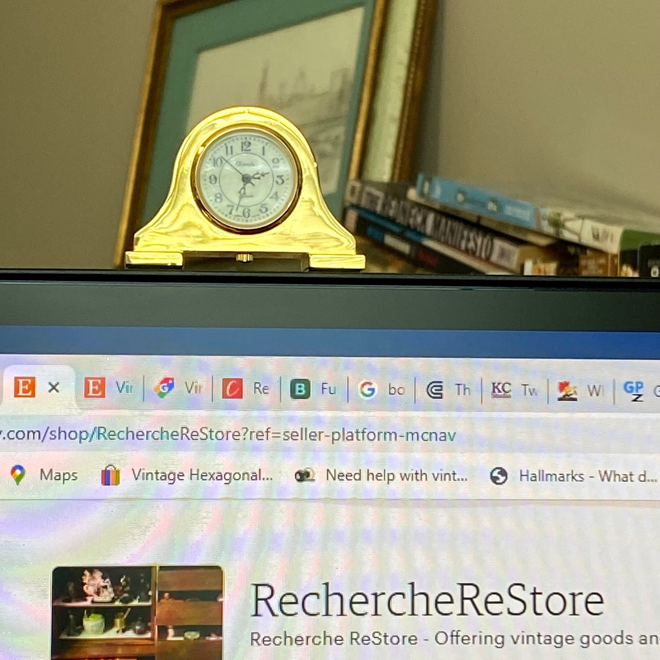 Xanadu Miniature Mantel Quartz Clock Japanese Movement Housed Etsy