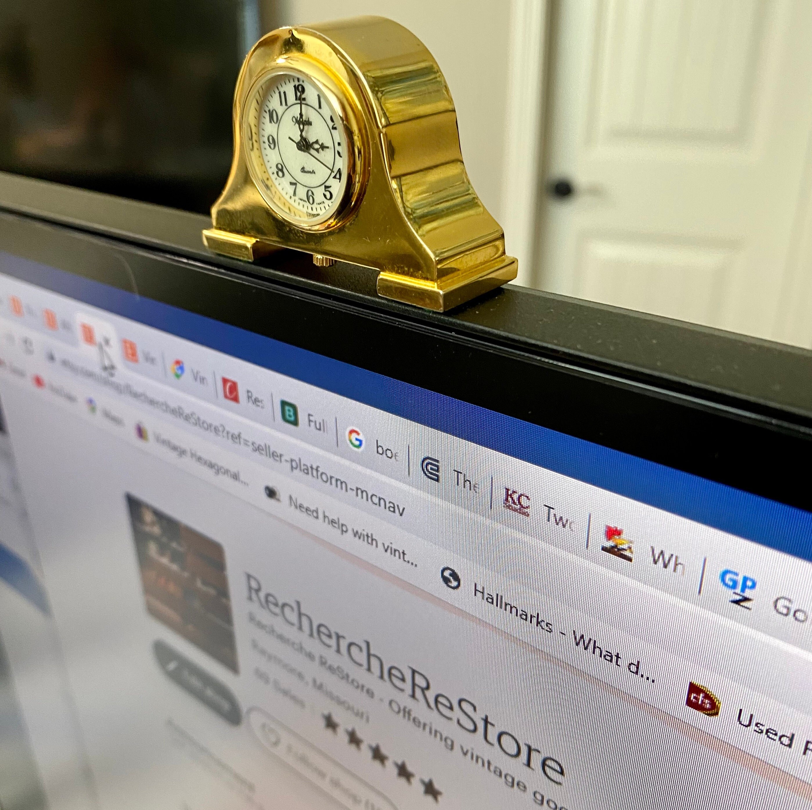 Xanadu Miniature Mantel Quartz Clock Japanese Movement Housed Etsy