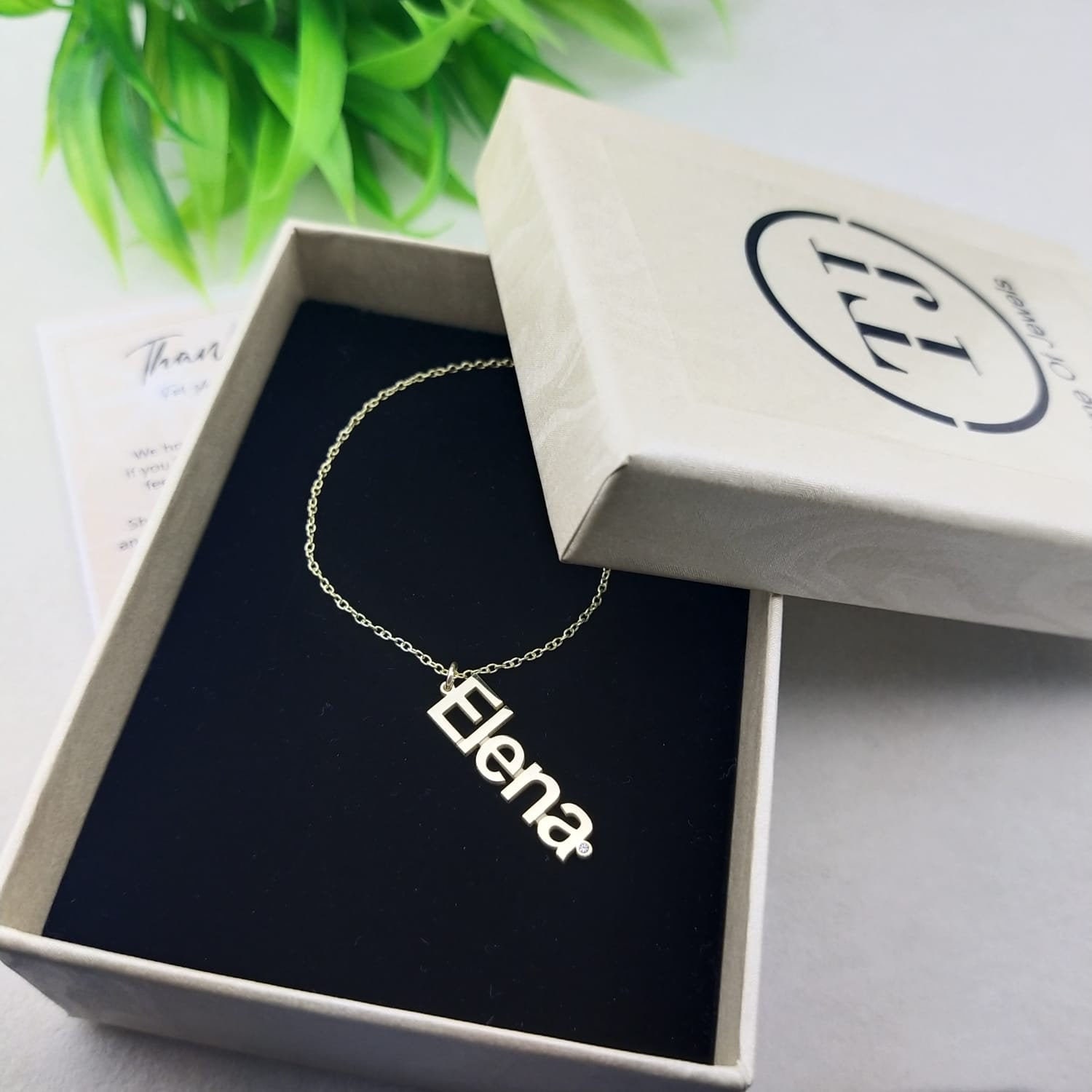 Elena Name Necklace Etsy