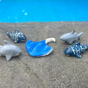 Ocean Animal Clay Figures