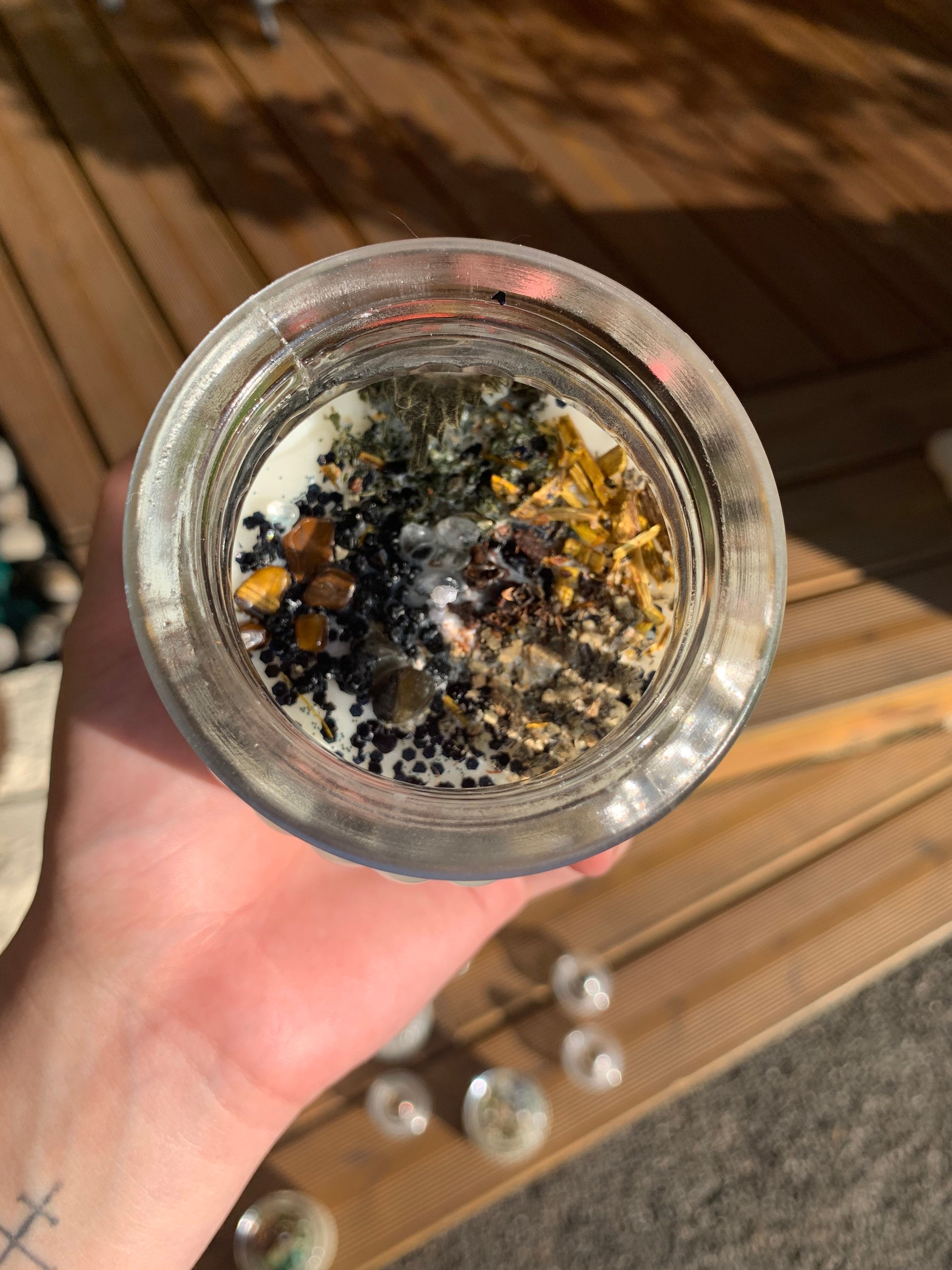 Bougies d'intention Cristaux