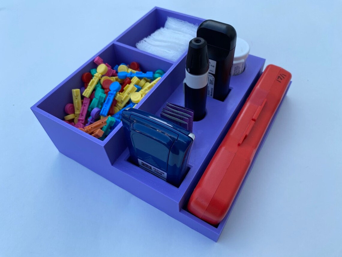 Custom Organizer For Diabetes Testing Supplies Etsy