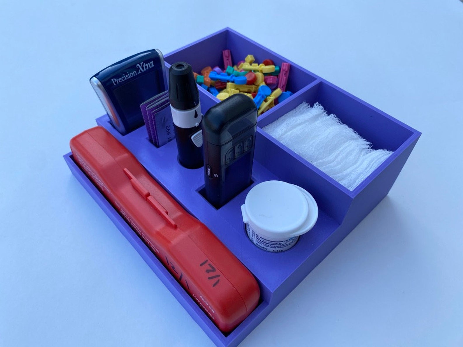 Custom Organizer For Diabetes Testing Supplies Etsy