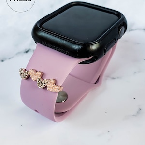 Heart Charm, Apple Watch Band Charm, Watch Band Stud, Apple Watch Jewelry, Watch Charms, Gift for Her