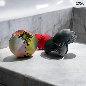 Gear Ball, Spin Ball Toy, Perfect for Stress and Anxiety Relaxing fidget Toy, Desk Toy, Ideal for Sensory Needs and Autism
