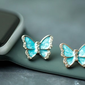 Butterfly Charm, Apple Watch Band Charm, Watch Band Stud, Apple Watch Jewelry, Watch Charms, Gift for Her