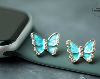 Butterfly Charm, Apple Watch Band Charm, Watch Band Stud, Apple Watch Jewelry, Watch Charms, Gift for Her