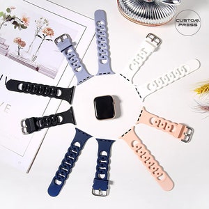 Loop Style band for Apple Watch Sport Silicone 38mm 40mm 41mm 42mm 44mm 45mm All Series image 2