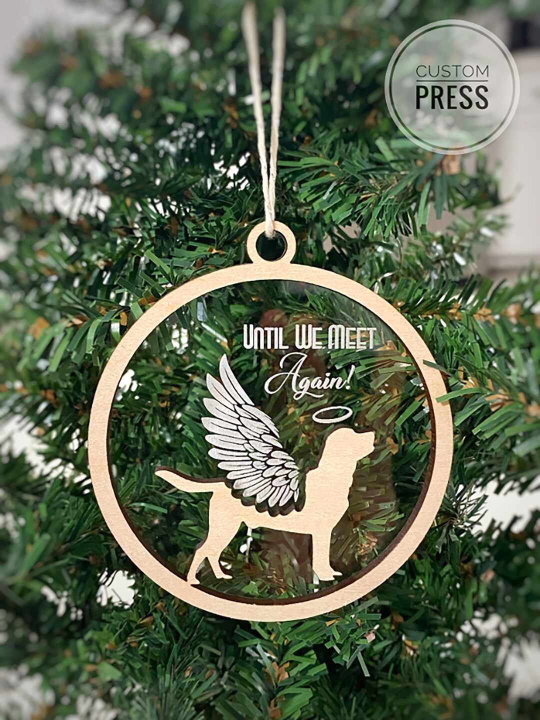 Personalized Dog Memorial Ornament: Angel Pet Loss Gift - Etsy