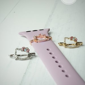 Zawieszka w kształcie buzi kota | Zawieszka na pasek do zegarka Apple Watch | Zatyczka na pasek do zegarka | Prezent dla niego | Prezent dla niej