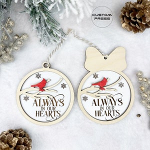 Kardinal Ornament, Erinnerungsverzierung, roter Kardinalverzierung, Kardinalweihnachtsverzierung, Kardinalverzierung personalisiert, Geschenk