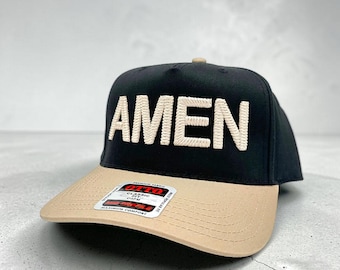 AMEN Embroidered Snapback Hat | Christian Hat | Faith-Based Streetwear