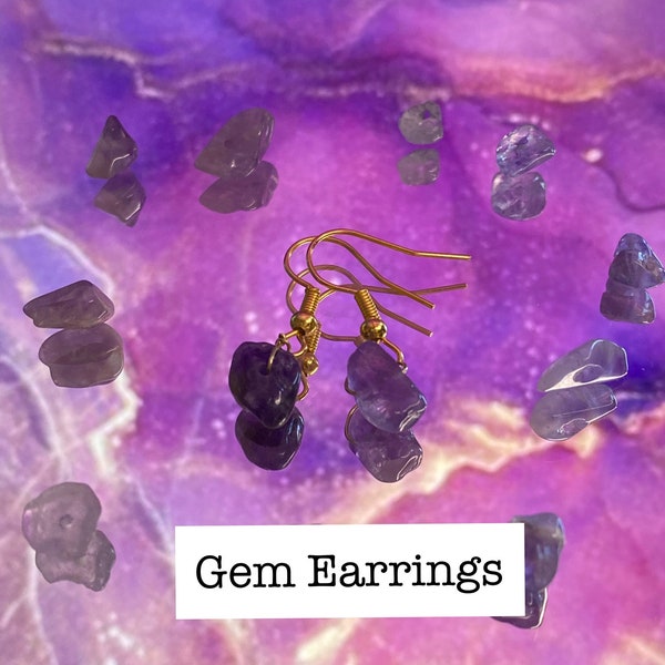 Earring Gemstone earring Edelstein Ohrring