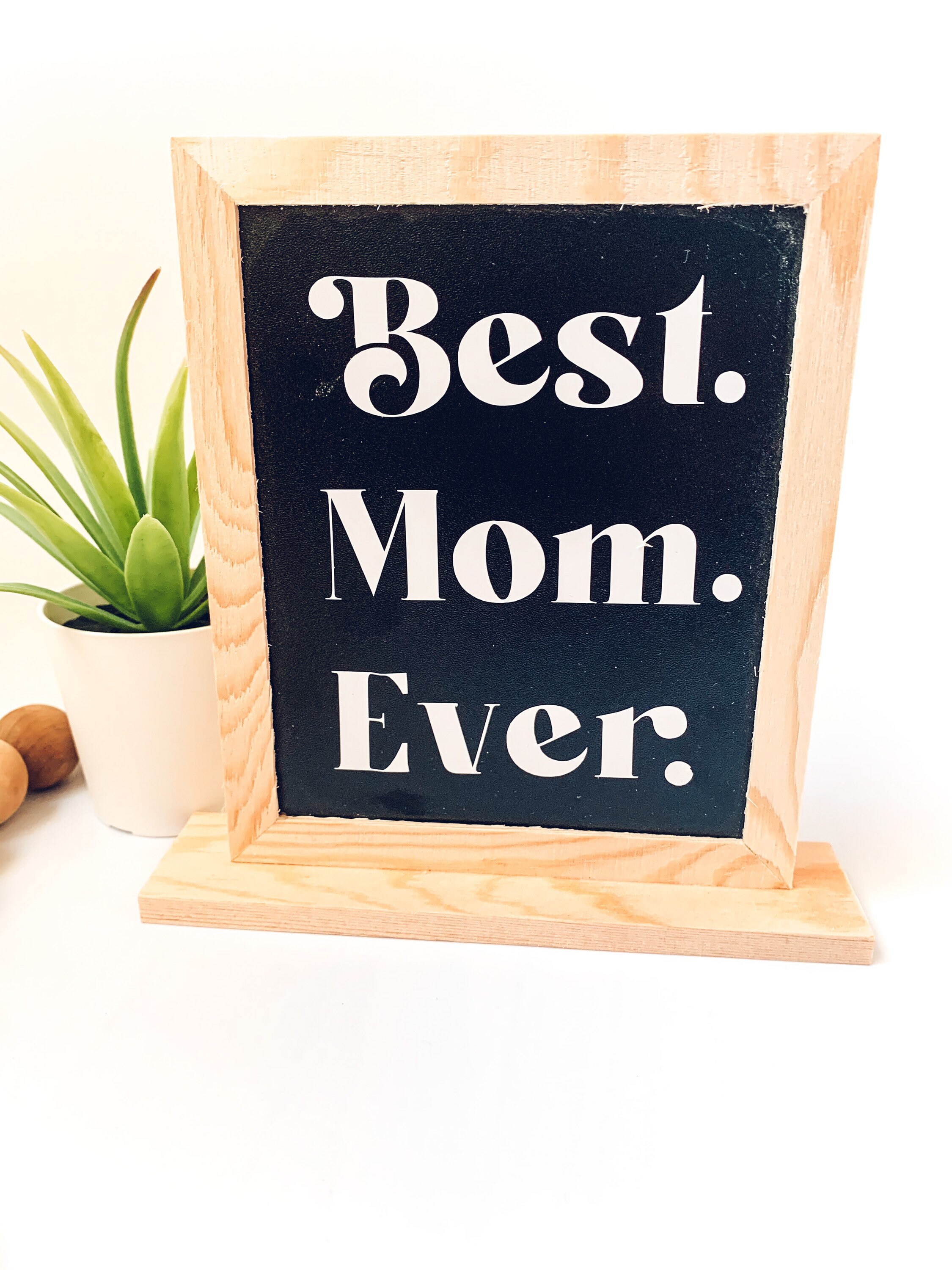 Best Mom Ever Decorative Sign Picture Frame Mothers Day Etsy