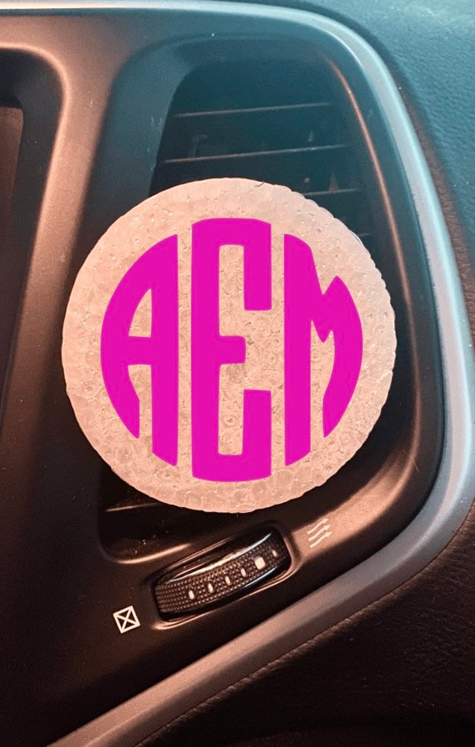 Large monogram vent clip car fresheners car freshies Etsy