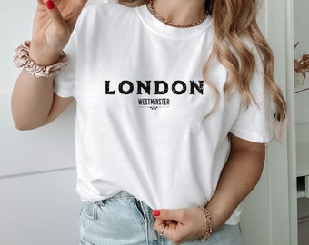 London Westminster Gift Shirt, Unisex London Shirts, London England Crewneck, London Visitor Shirt, London Women Gift, Classic London Shirt