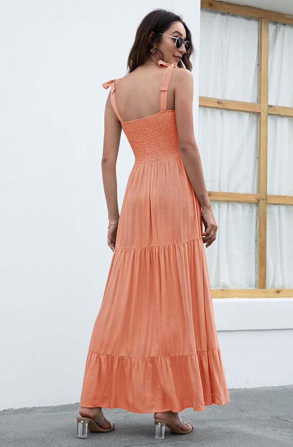 Sweetheart Maxi Dress Casual Day Dress 