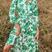 Floral Tie Waist Collard Shirt Dress - Cocktail Party Dresses - Cottage Core Dress - Spring Dresses for Women