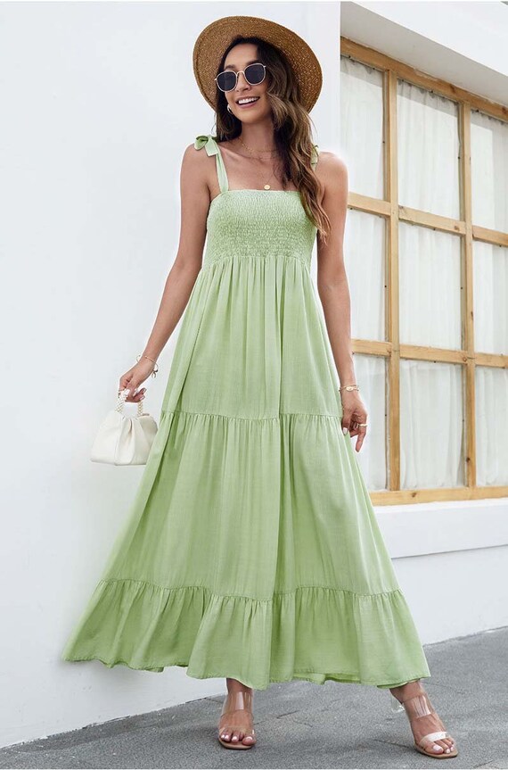 Sweetheart Maxi Dress Casual Day Dress 