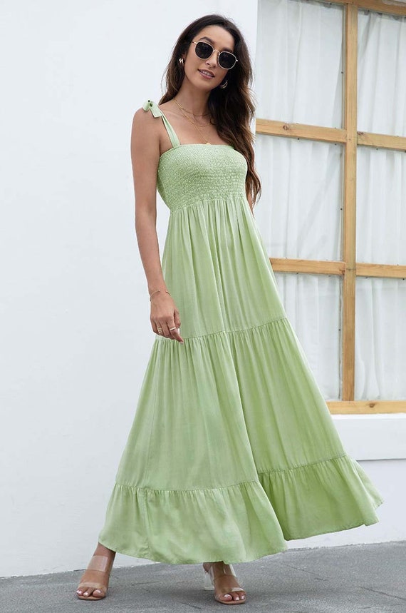 Sweetheart Maxi Dress Casual Day Dress 