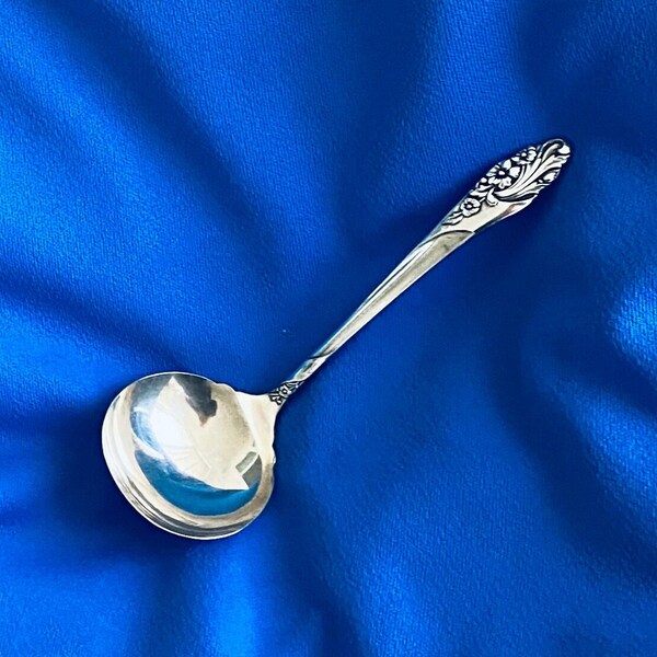 Oneida 7' Solid Ladle, Community Plate 1950’s-60’s, Evening Star Art Nouveau Pattern, Replacement Flatware