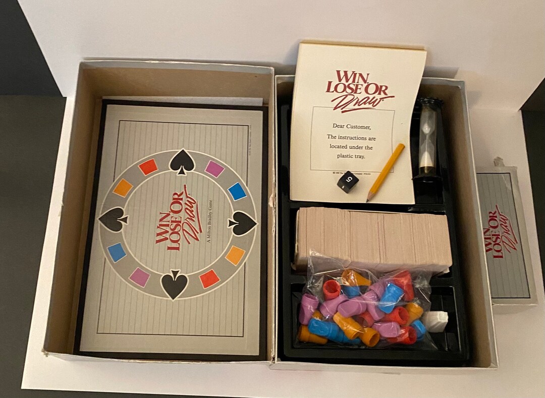 WIN Lose or DRAW Game Original Board Game Play the Popular TV Game Show