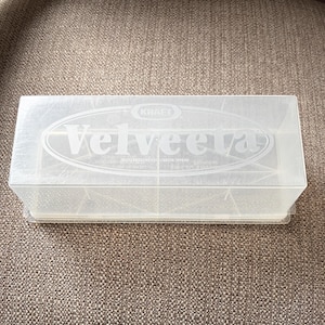 Vintage Kraft Velveeta Clear Plastic Storage Container: 1.5 lb Block Cheese Keeper