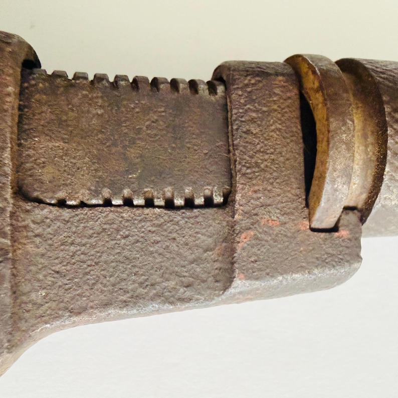 Antique Wrench: Forged Steel Adjustable Pipe Tool - Etsy