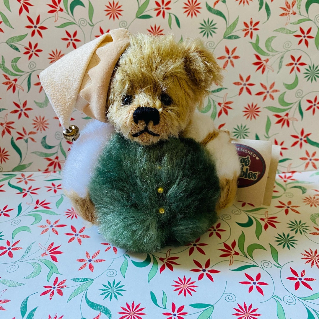 Ganz Holiday Bear Roly Poly Elf the Cottage Collection Stuffed Santas ...