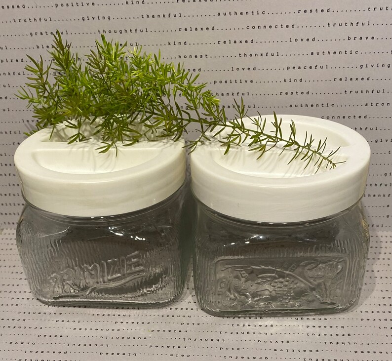 Vintage Italian Primizie Clear Glass Kitchen Storage Jars. Etsy