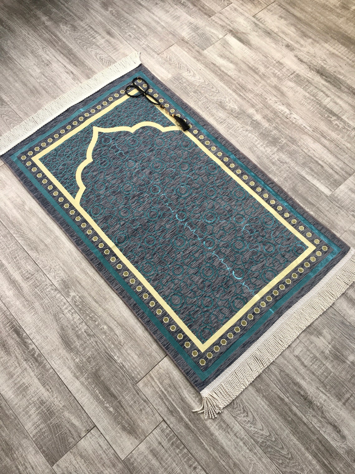 Prayer Rug Prayer Mat Woven Prayer Gray Prayer Rug Custom Etsy