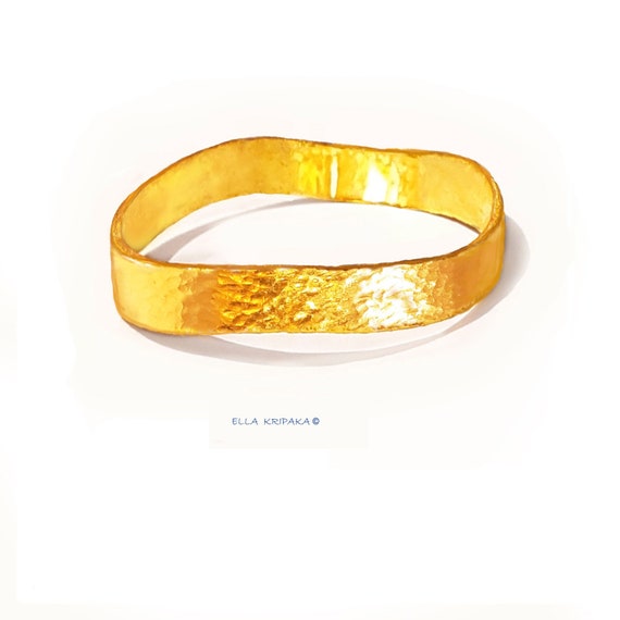 22K Gold Cuff for Men - Bracelet