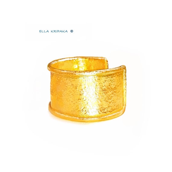1 oz Gold Bracelet Hammered Finish .9999 Fine - Wearable Bullion (In Certi  Card)