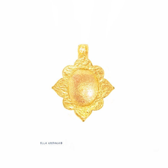 Custom 24k gold pendant sale