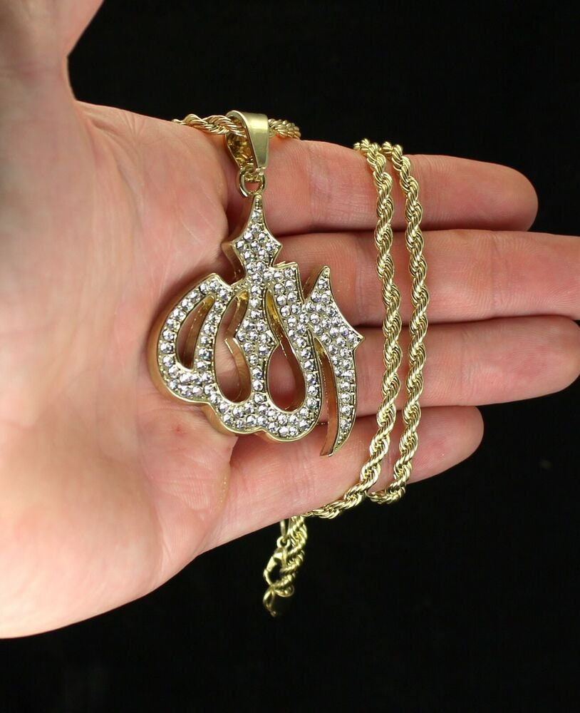 Iced out hotsell allah chain
