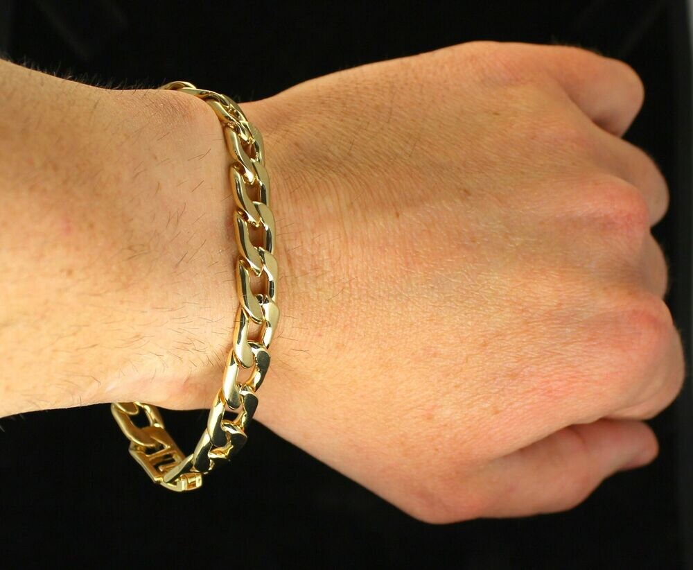 Mens 14k Gold Plated XL Last Supper Cz Pendant 30 Cuban Chain and